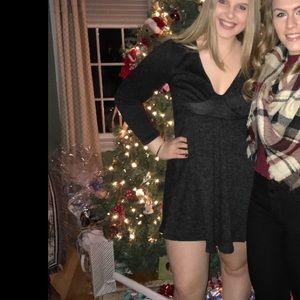 Charlotte Rousse Black Long Sleeve Dress